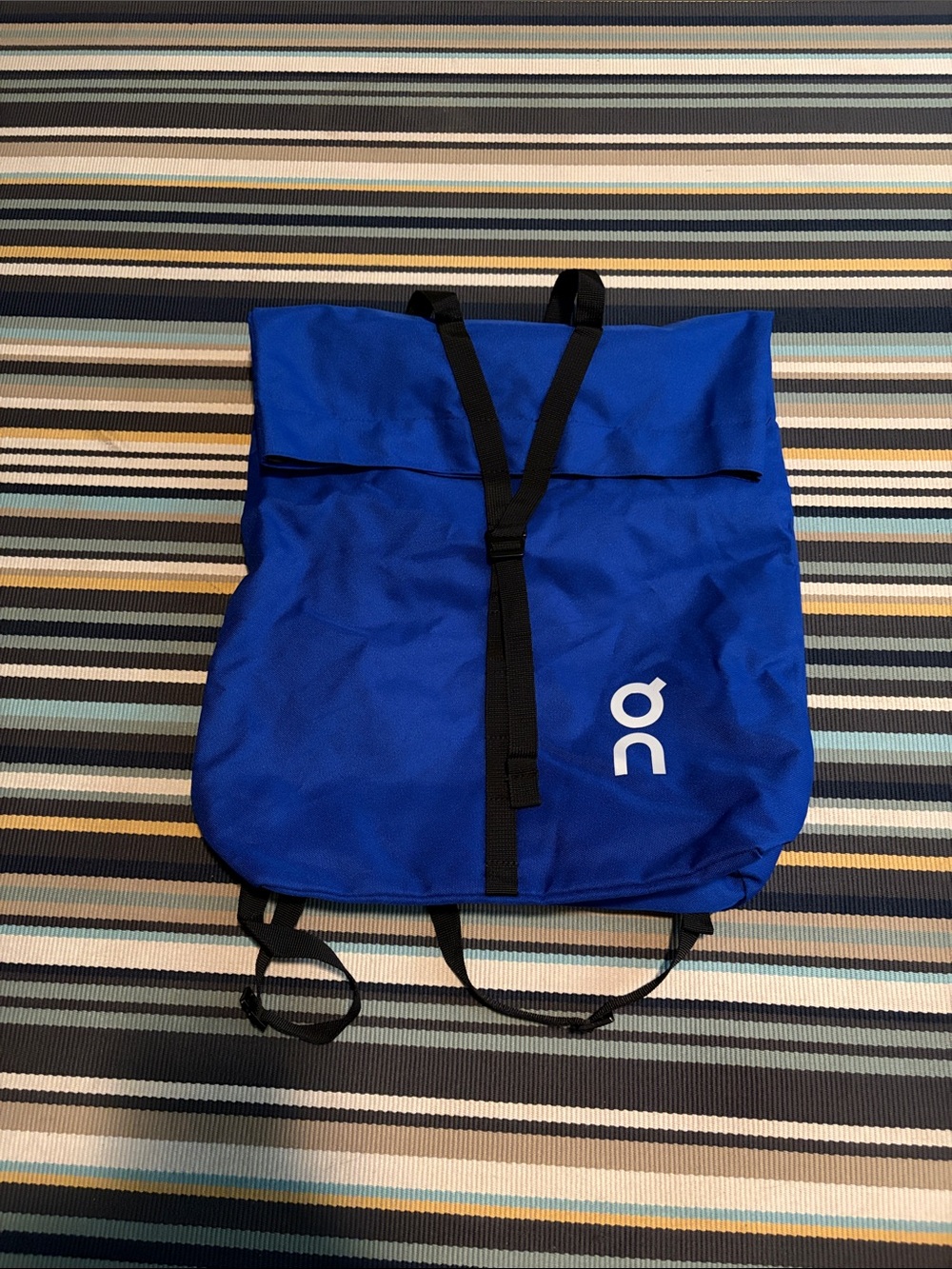 On Running Royal Blue Roll-Top Backpack for Men